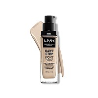 NYX PROFESSIONAL MAKEUP cant Stop Wont Stop Foundation, 24h Full coverage Matte Finish - Fair