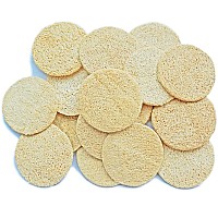 18 Pack Natural Loofah Sponge Exfoliating Face Pads Facial Body Scrubbers Pad When Bath Shower And Spa Loofa Sponges Brush