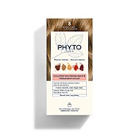 PHYTO Phytocolor Permanent Hair Color, 8 Light Blonde, with Botanical Pigments, 100% Grey Hair Coverage, Ammonia-free, PPD-free, Resorcin-free, 0.42 oz.