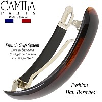 Camila Paris Cp2638 French Hair Barrette Clip For Girls For Thick Curly Wavy Long Hair Strong Hold Grip Hair Clips For Women A