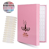 Noverlife 216 Nail Colors Chart Display Nail Gel Polish Display Book With 216 False Nail Tips Professional Salon Nail Color Sw