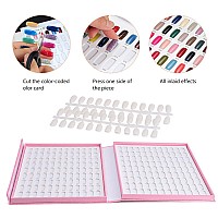 Noverlife 216 Nail Colors Chart Display Nail Gel Polish Display Book With 216 False Nail Tips Professional Salon Nail Color Sw