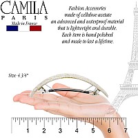 Camila Paris Cp2553 French Hair Barrette Clip For Girls For Thick Curly Wavy Long Hair Strong Hold Grip Hair Clips For Women A