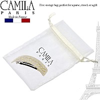 Camila Paris Cp2553 French Hair Barrette Clip For Girls For Thick Curly Wavy Long Hair Strong Hold Grip Hair Clips For Women A