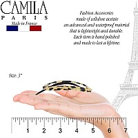 Camila Paris Cp2802 French Hair Barrette Clip For Women Handmade Flow Slidein Metalfree Closure Strong Hold Grip Hair Clip