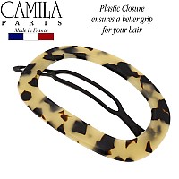 Camila Paris Cp2802 French Hair Barrette Clip For Women Handmade Flow Slidein Metalfree Closure Strong Hold Grip Hair Clip