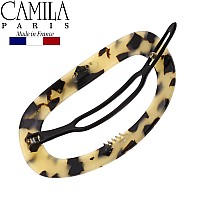 Camila Paris Cp2802 French Hair Barrette Clip For Women Handmade Flow Slidein Metalfree Closure Strong Hold Grip Hair Clip