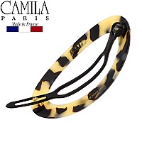 Camila Paris Cp2803 French Hair Barrette Clip For Women Handmade Flow Slidein Metalfree Closure Strong Hold Grip Hair Clip