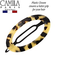 Camila Paris Cp2803 French Hair Barrette Clip For Women Handmade Flow Slidein Metalfree Closure Strong Hold Grip Hair Clip