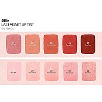 BBIA Last Velvet Lip Tint - Soft & Creamy Matte Finish Lip Stain, Blur Effect with Velvety Texture, Long-Lasting, High Pigment, Lightweight, Non-Drying, Korean Lip Makeup (21 REAL NOTE)