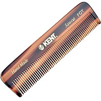 Kent Fot Handmade Fine Tooth Saw Cut Comb Pocket Travel Styling Comb For Thinning Hair And Beards