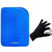 Heat Resistant Mat Pad and Heat Resistant Glove for Curling Irons, Hair Straightener, Flat Irons and Hair Styling Tools 9