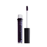 Nyx Professional Makeup Glitter Goals Liquid Lipstick Amethyst Vibes Purple With Multidimensional Glitter