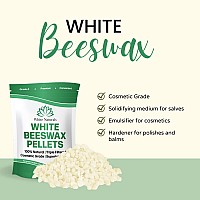 White Beeswax Pellets 8 Oz Pure Natural Cosmetic Grade Bees Wax Pastilles Triple Filtered Great For Diy Lip Balms Lotions