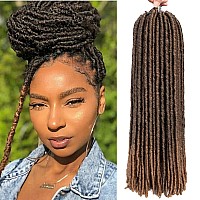 6 Packslot Dreadlocks Crochet Braids Soft Faux Locs Crochet Hair Synthetic Braiding Hair Bomba Dreadlocks Faux Locs Soul 18Inch