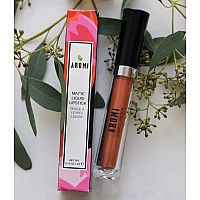 Aromi Matte Liquid Lipstick Longlasting Waterproof Smear Smudge Transfer Proof Nutmeg Orange Lip Color Paraben Phthal