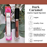 Aromi Matte Liquid Lipstick Brown Nutmeg Lip Color Long Wear Transfer Proof Paraben Phthalate Gluten Free Waterproof