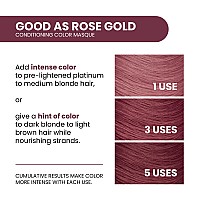 Aloxxi Instaboost Rose Gold Color Depositing Conditioner Mask Instant Temporary Hair Color Dye Hair Color Masque For Deep Con