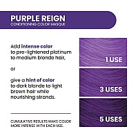 Aloxxi Instaboost Purple Color Depositing Conditioner Mask Instant Temporary Hair Color Dye Hair Color Masque For Deep Condit