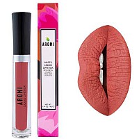 Aromi Terra Cotta Matte Liquid Lipstick Burnt Orange Lip Color Earthy Nutmeg Vegan Crueltyfree Long Lasting Waterproof