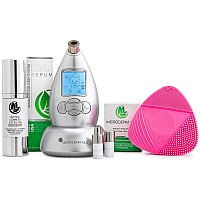 Microderm Glo Complete Skincare Package Includes Diamond Microdermabrasion System Premium Fine Massage Tips 10Mm Filters 100