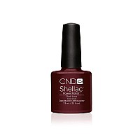 CND Shellac Gel Nail Polish, Dark Lava, 0.25 fl oz