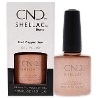 CND Shellac Gel Nail Polish, Iced Cappuccino, 0.25