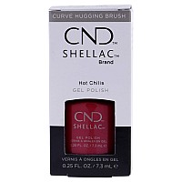 CND Shellac Gel Nail Polish, Hot Chilis, 0.25 fl