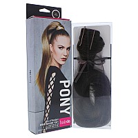 HairDo Wave Wrap Around Pony, R6 Dark Chocolate, Black