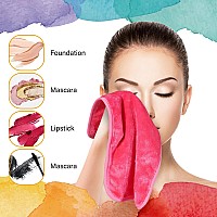 Nugilla Makeup Remover Cloth 13X7 Inch Reusable Makeup Remover Towels Microfiber Fast Drying Facial Washcloth Soft Face Towel