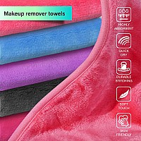 Nugilla Makeup Remover Cloth 13X7 Inch Reusable Makeup Remover Towels Microfiber Fast Drying Facial Washcloth Soft Face Towel