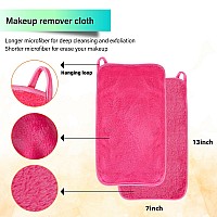 Nugilla Makeup Remover Cloth 13X7 Inch Reusable Makeup Remover Towels Microfiber Fast Drying Facial Washcloth Soft Face Towel