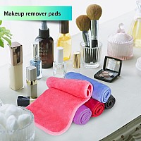 Nugilla Makeup Remover Cloth 13X7 Inch Reusable Makeup Remover Towels Microfiber Fast Drying Facial Washcloth Soft Face Towel