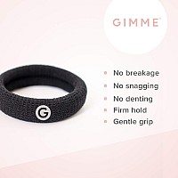 Gimme Beauty - Thick Fit No Damage Hair Ties - Balance - Seamless Microfiber Elastics - Thick Hair Accessories With All Day Hold - No Snagging, Dents, or Breakage Hair Tie Pack (6 Count)