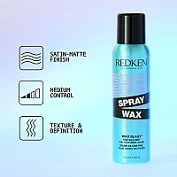 Redken Spray Wax Invisible Texture Mist For All Hair Types High Impact Finishing Spraywax Adds Volumizing Body Dimensio