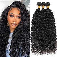 Vanlov Brazilian Water Wave Wet And Wavy Human Hair Weave Bundles Remy Curly Hair Extensions Water Wave Wet Weave Hair Human Bun