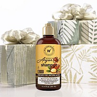 Wow Skin Science Moroccan Argan Oil Shampoo Sulfate Free Moisturizing Shampoo For Dry Damaged Hair For Women Men