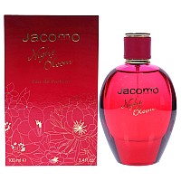 Jacomo Night Bloom EDP Spray for Women, 3.4 oz