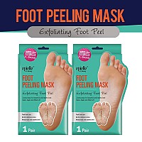 Epiellefoot Peel Mask 2 Pack For Cracked Heels Dead Skin Calluses Make Your Feet Baby Soft Get A Smooth Skin Remove