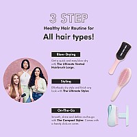 Tangle Teezer The Compact Styler Detangling Hairbrush Wet Dry Hair Perfect Traveling On The Go Lilac Gleam