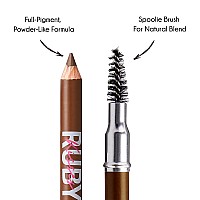 Ruby Kisses Gobrow Eyebrow Pencil Sharpenable Longwear Long Lasting Eyebrow Wooden Pencil For Naturallooking Brows 3 Pack C