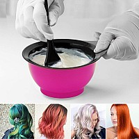 Hair Dye Bowl Professional Hair Color Bowls Plastic Mixing Tint Bowl Set Kit Stackable Diy Hair Dye Tools Assorted Colors For