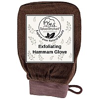 Natural Elephant Exfoliating Hammam Glove Chocolate Brown Pack Of 2