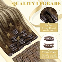 Ve Sunny Blonde Clip In Hair Extensions Balayage Human Clip In Hair Extensions For Women Clip In Extensions Real Human Hair Ches