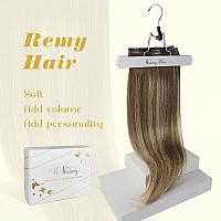 Ve Sunny Blonde Clip In Hair Extensions Balayage Human Clip In Hair Extensions For Women Clip In Extensions Real Human Hair Ches