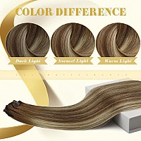 Ve Sunny Blonde Clip In Hair Extensions Balayage Human Clip In Hair Extensions For Women Clip In Extensions Real Human Hair Ches