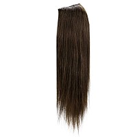 Full Shine Half Wig Human Hair U Shape Extensions Darkest Brown Human Hair Wigs For Women One Piece Hair Extensions 20Inch Brazi