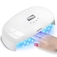 Aokitec Uv Light For Nails 78W Uv Led Nail Lamp Gel Polish Fast Curing Nail Dryer With 4 Timer Setting Lcd Display For Curing