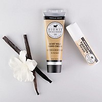 Dionis Goat Milk Skincare Vanilla Bean Scented Hand Cream Lip Balm Set 1 Oz And 28 Oz Made In The Usa Crueltyfree And