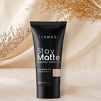 Farmasi Stay Matte Foundation Matte Finish Foundation For A Naturally Flawless Look Poreless Oil Free Full Coverage Face Ma